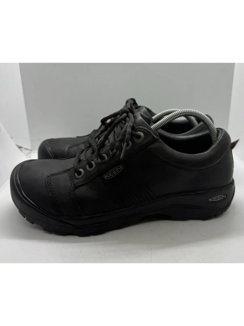 Keen Austin Men's Black Leather Lace Up Oxford Shoes 1002990 Size 9.5 US 42.5EU